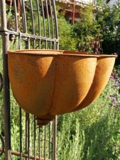 Edelrost Wandkorb Muschel