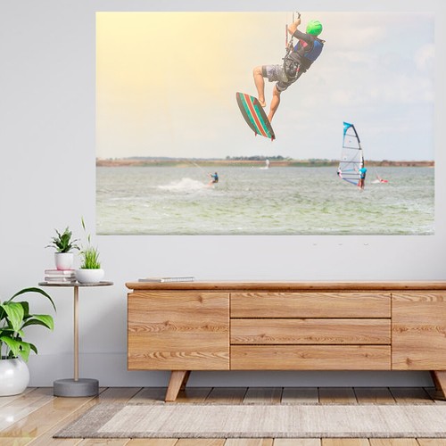 Wandaufkleber drachensurfen - wandaufkleber,