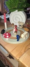 Holz Geburtstags Kerzen Ring bis 8. Geburtstag Kinder Stecker Kerzen Tiere Pilz