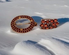 2 antike Broschen Böhmischer