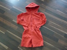 moonkids Overall Jumpsuit Shorty Gr. 98 rot mit Kapuze  kuschelig, neuwertig