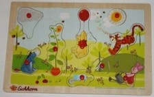 STECKPUZZLE EICHHORN WINNIE THE POOH  HOLZ wie NEU