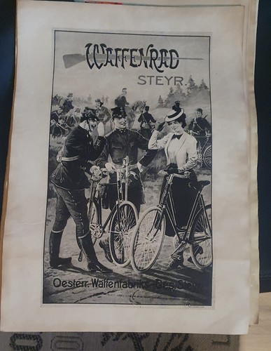 Altes plakat waffenrad steyr - plakat,