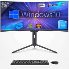 PC All In One Core I3 12th 34" Win10 32GB 960GB GTX1660 Curvo 4K Gaming Grafika