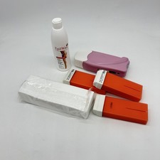 EpilWax Wachswärmer Waxing Set für Enthaarung Haarentfernung - Mit 3 Argan Roll 