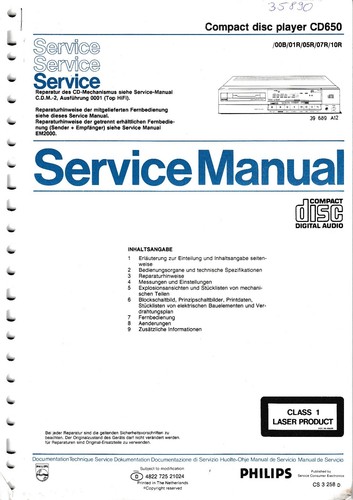 Service manual für philips - service,