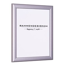 Rahmendesign24 Bilderrahmen Fiona, 4 Farben - 50 Größen, Fotorahmen, Alu, Blau