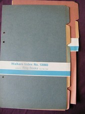 Feilenteiler Vintage, Walkers Index Nr. 130883 Ringbücher 1308, loses Blatt, sehr guter Zustand