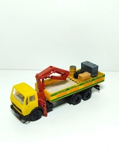 Herpa MB Pritsche Baustoffe Cassens Umbau Eigenbau mit Kran Beladung 1:87 H0