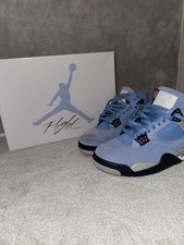 Air Jordan 4 University Blue - Original, mit Box, Getragen,