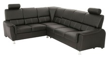Couchgarnitur Couch DALLAS L-Form Ecksofa Sofa Schlafsofa Schwarz Bettkasten