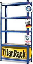 TitanRack Schwerlastregal aus Stahl Metall TÜV/GS-geprüft 5 verstellbare Böden