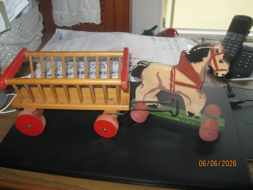 Steiff holz leiterwagen - steiff, holz-leiterwagen
