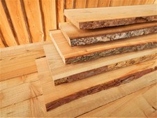 Schwartenbrett Lärche Brett Bohle unbesäumt rustikal Deko Zaun 10 - 400 cm (1)