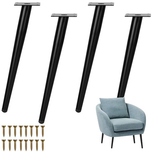 Sloping metal table legs 40cm - table,