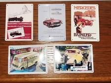 5x  Blechschild, klein, Mercedes-Benz Daimler ca. 11x8 cm Neuwertig