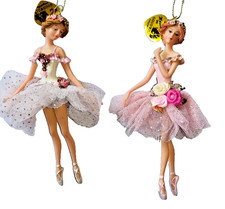 Bezaubernde Ballerina - hängend - in Rosa oder Weiß mit Tüllrock 16 cm * 918