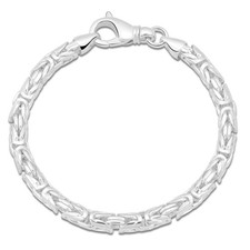 Königsarmband Rund 6 mm 925er