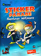 Sticker Parade ABENTEUER WELTMEERE mit 180 eingeklebten Stickern neuwertig