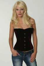 Korsett Corsage Rot Samt lang