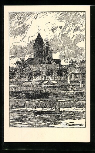 Künstler otto ubbelohde - künstler-ak,