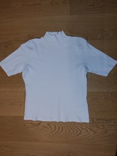 Shirt mt Stehkragen L weiß