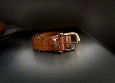 Echter Straußenleder-Gürtel