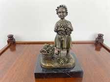 Bronze Skulptur Mädchen mit