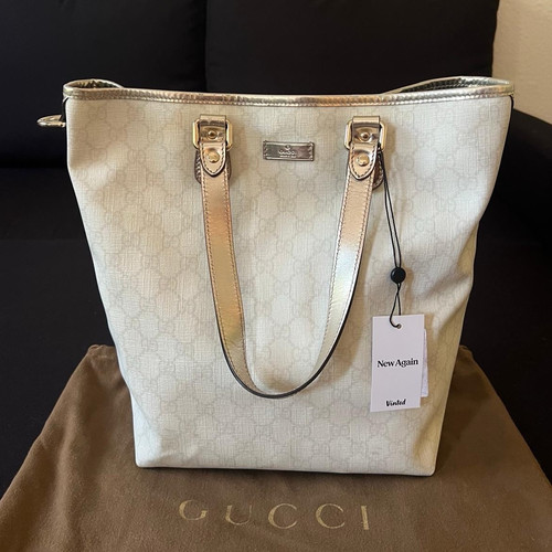 Gucci canvas tragetasche - gucci,