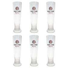 6x Paulaner Bierglas Weizen