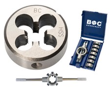 HSS Schneideisen Aussengewindeschneider Gewinde M3-M12 BC Schneideisenhalter