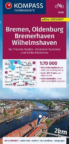 Kompass fahrradkarte 3340 - fahrradkarte,