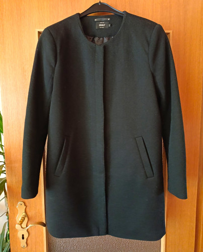Only damen mantel schwarz - mantel, gr