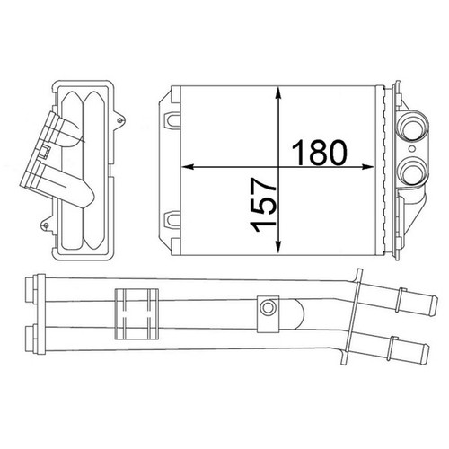 Mahle wärmetauscher heizung - wärmetauscher,