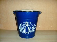 1 Emaille Eimer 10 Liter beidseitig bemalt