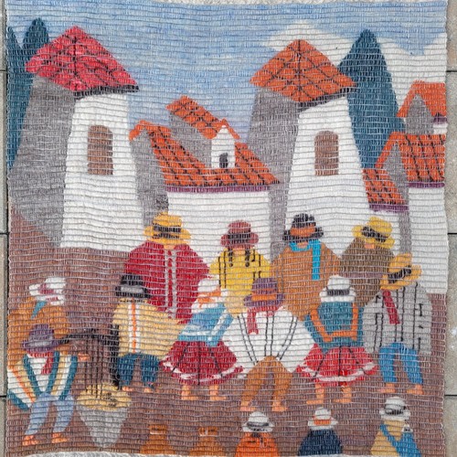 Vintage wandteppich peru - vintage,