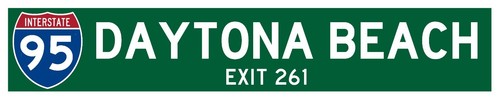 Strassenschild daytona - us,