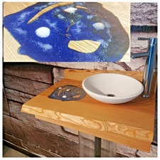 Esche Epoxidharz Massivholz