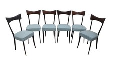 6 x Designer Esszimmerstühle Bow Tie, Italien Modern Ico Parisi Stil