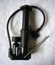 Mini Fußluftpumpe Fußpumpe Luftpumpe Fahrradpumpe Doppelpumpenkopf Crivit 7Bar