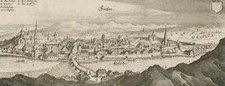FÜSSEN - Gesamtansicht - Merian - Kupferstich um 1644