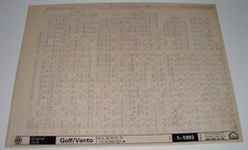 Ersatzteilkatalog auf Microfich VW Golf 3 III Typ 1H / Vento ab 1992 Stand 01/93