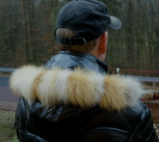 Fuchs Pelz Kapuze Kragen Fellkragen Rotfuchs DE Jagd Pelzkragen Jacke Parka Fox