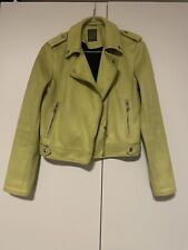 Kunst Lederjacke Lime Grün Gelb Gr 38 Primark