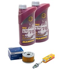 Öl Inspektion für Suzuki DR 500 S DR500 DR 1981-1983 Set 2L Ölfilter Zündkerze