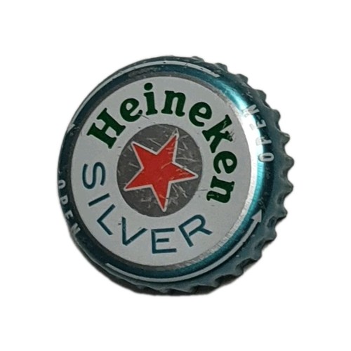 Heineken silver kronkorken - silver, kronkorken/