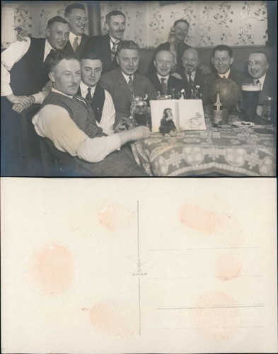 Ansichtskarte männer am - ,