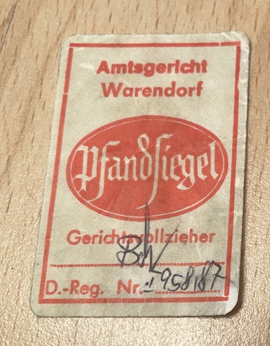 Pfandsiegel amtsgericht - pfandsiegel,