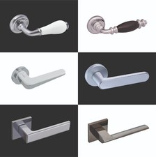 GR Türgriff Antik Türbeschlag dünne Rosette BB/PZ/WC Metall Premium Zimmertüren