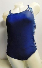 Badeanzug Gr.42 vorne komplett gefüttert hoher Rücken